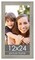 12x24 Wide Barnwood Picture Frame with UV-Resistant Acrylic & Acid Free Backing, Available in 6 Paint Finishes - Grey, Brown, White, and Black